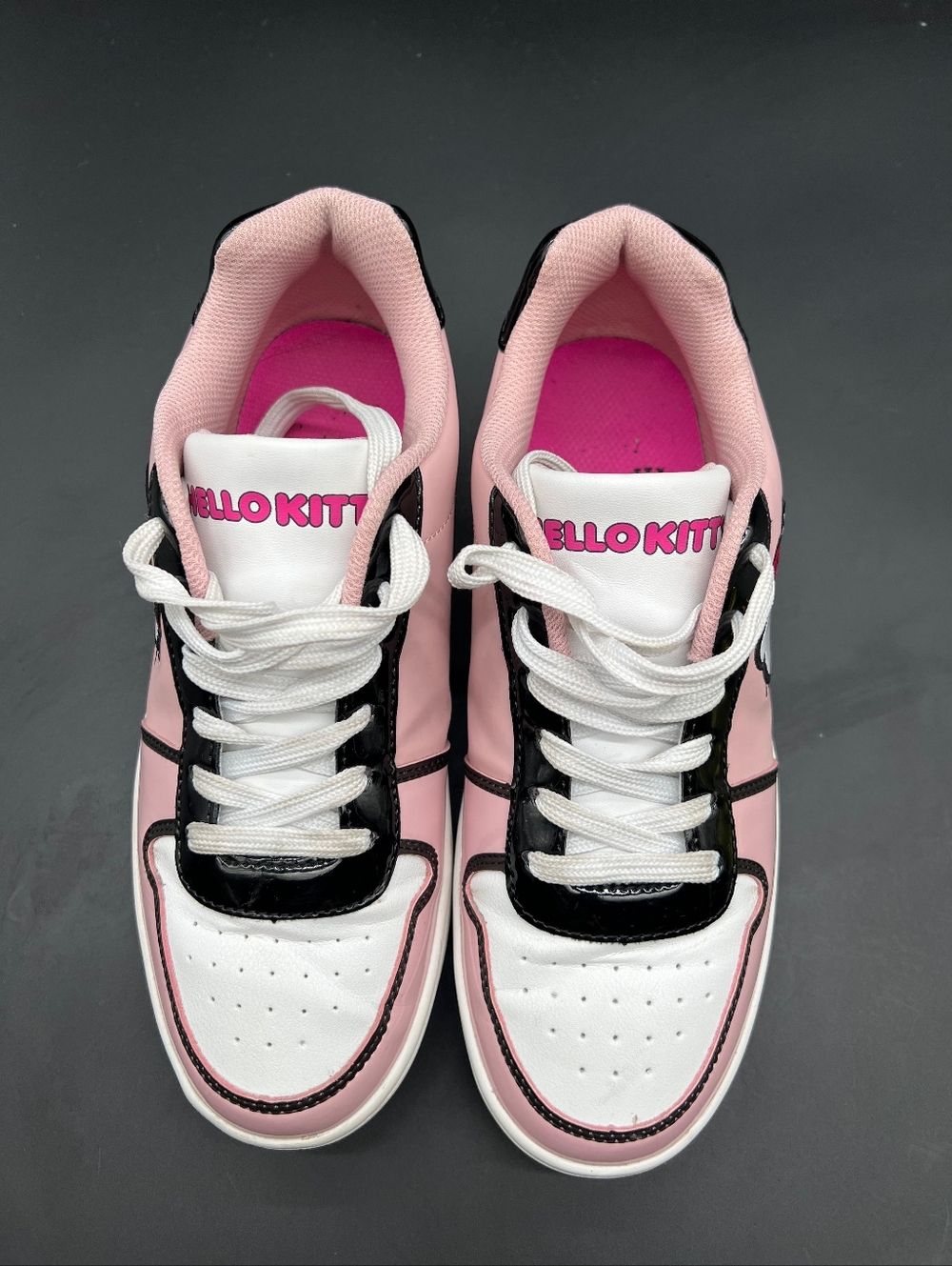 Sanrio Hello Kitty Pink Black Colorblock SneakersSize: US Women's 7 - Picture 4 of 7